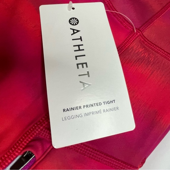 NWT Athleta Rainier tights 2X hot pink - Picture 4 of 9